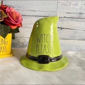 Rae Dunn WITCH, PLEASE! Halloween Decor Witch Hat